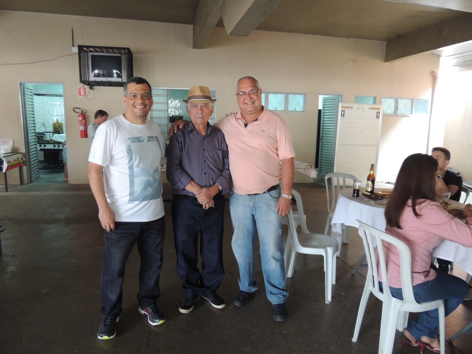 Com Seo Marcelino e Jefferson Borges em tarde de confraternização e boa prosa.