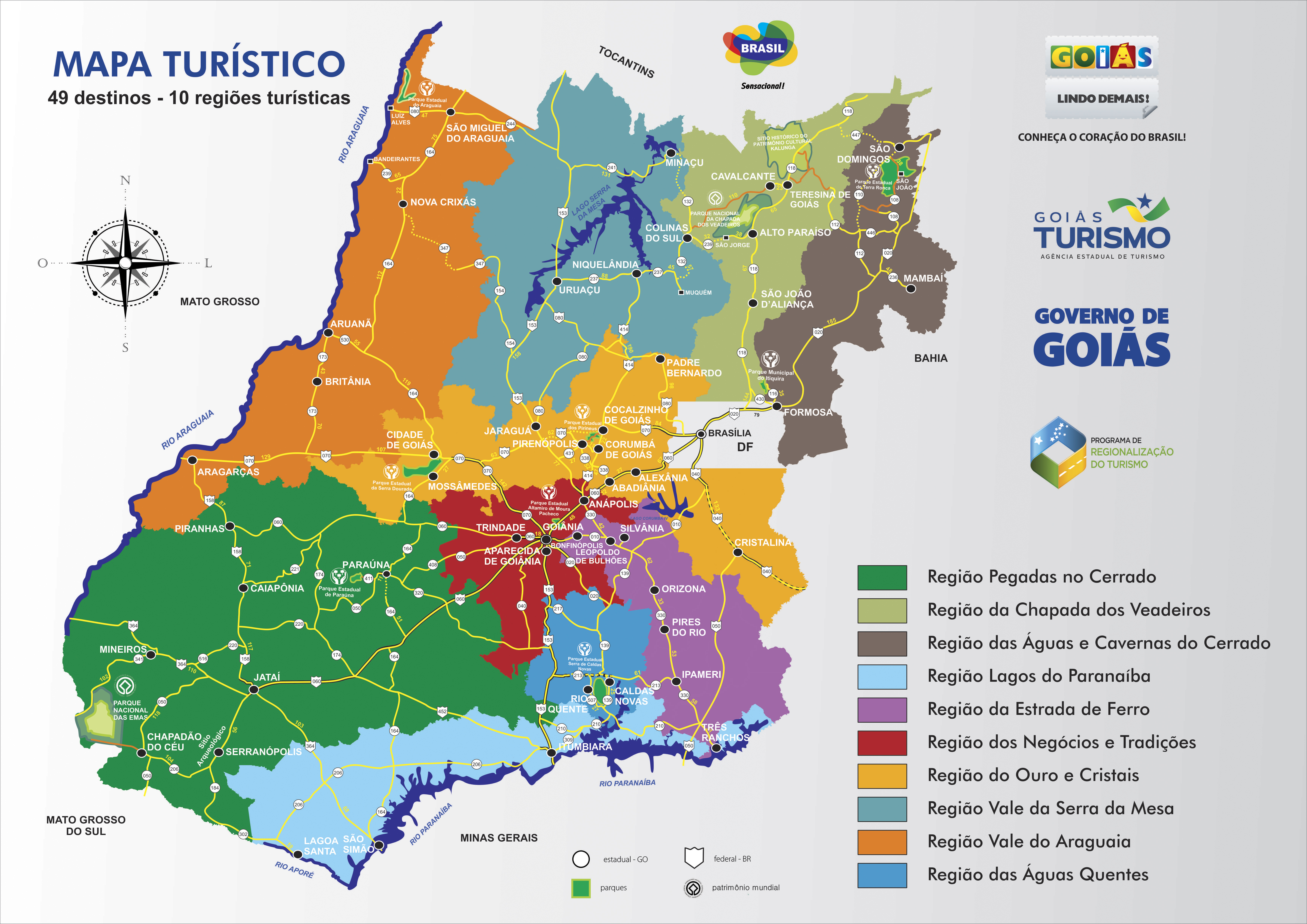 Mapa-Regionalização