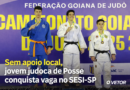 TRAJETÓRIA DE SUPERAÇÃO – Sem apoio local, jovem judoca de Posse conquista vaga no SESI-SP.