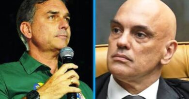 SUSPEITAS DE LAVAGEM DE DINHEIRO – Moraes manda Flávio entregar passaporte e o proíbe de deixar o país.